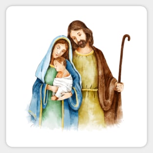 Nativity Jesus Family Sticker